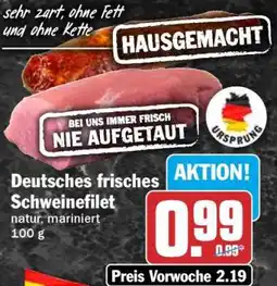 HIT Deutsches frisches Schweinefilet Angebot