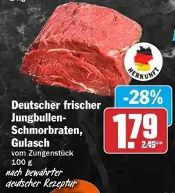 HIT Deutscher frischer Jungbullen-Schmorbraten, Gulasch Angebot