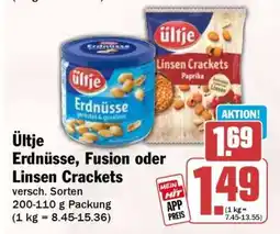 HIT Ültje Erdnüsse, Fusion oder Linsen Crackets Angebot