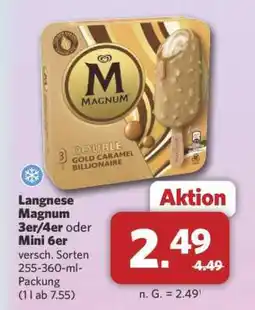 Combi Langnese Magnum 3er/4er oder Mini 6er Angebot