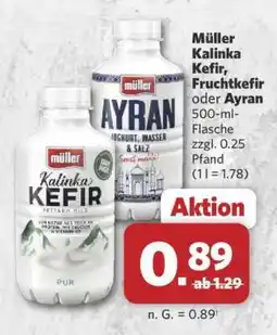 Combi Müller Kalinka Kefir, Fruchtkefir oder Ayran Angebot