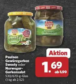 Combi Paulsen Gewürzgurken Sweety oder Norweger Gurkensalat Angebot