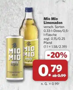 Combi Mio Mio Limonaden Angebot