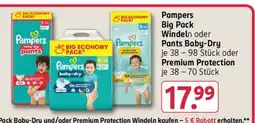 Rossmann Pampers Big Pack Windeln oder Pants Baby-Dry Angebot