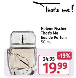 Rossmann Helene Fischer That's Me Eau de Parfum 50 ml Angebot