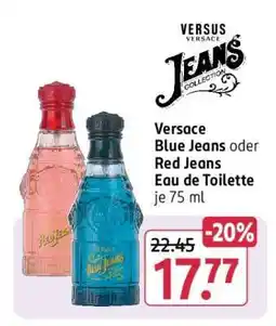 Rossmann Versace Blue Jeans oder Red Jeans Eau de Toilette je 75 ml Angebot