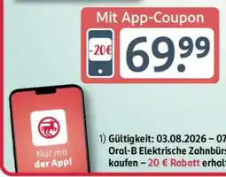 Rossmann ORAL-B Elektrische Zahnbürste Angebot