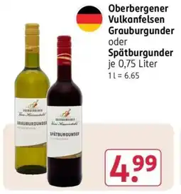 Rossmann Obergerner Vulkanfelsen Grauburgunder oder Spätburgunder Angebot