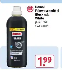 Rossmann Domol Feinwaschmittel Black oder White Angebot