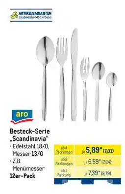 METRO Besteck-Serie „Scandinavia“ Angebot