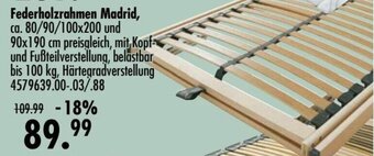 Möbel Boss Federholzrahmen Madrid Angebot