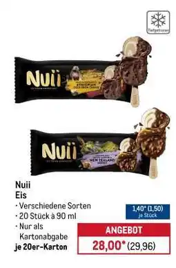 METRO NUII Angebot
