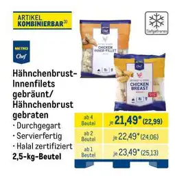METRO Hähnchenbrust-Innenfilets gebräunt/ Hähnchenbrust gebraten Angebot