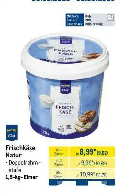 METRO Frischkäse Natur Angebot