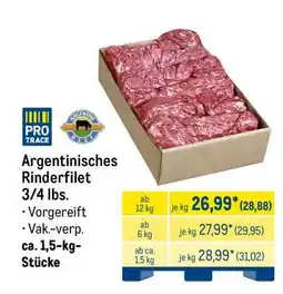 METRO Argentinisches Rinderfilet Angebot