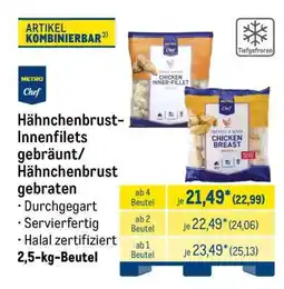 METRO METRO Chef Hähnchenbrust-Innenfilets gebräunt/Hähnchenbrust gebraten Angebot