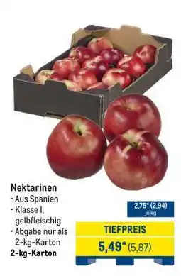 METRO Nektarinen Angebot