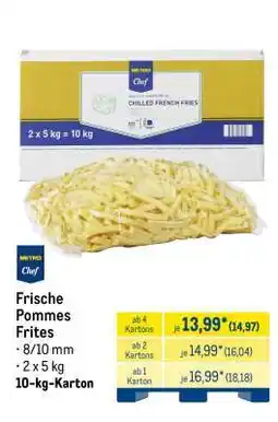 METRO Frische Pommes Frites Angebot