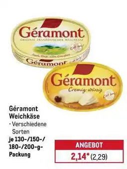 METRO Géramont Weichkäse Angebot