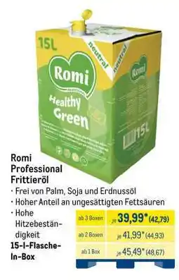 METRO Romi Professional Frittieröl Angebot