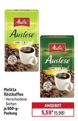 METRO Melitta Röstkaffee Angebot