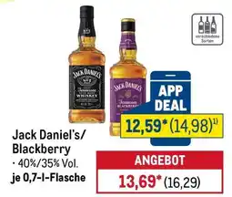 METRO Jack Daniel’s/Blackberry Angebot