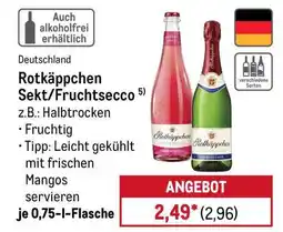 METRO Rotkäppchen Sekt/Fruchtsecco Angebot