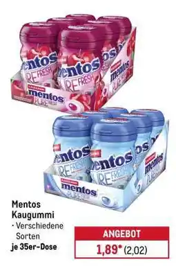 METRO Mentos Kaugummi Angebot