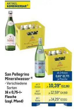 METRO San Pellegrino Mineralwasser Angebot