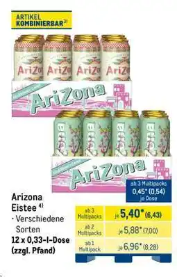 METRO ARIZONA Eistee Angebot