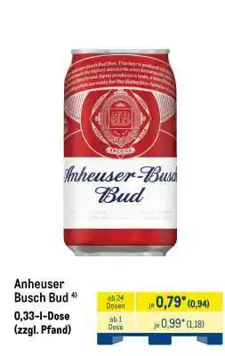 METRO ANHEUSER-BUSCH BUD Angebot