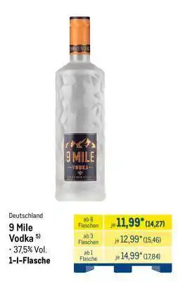 METRO 9 MILE Vodka Angebot