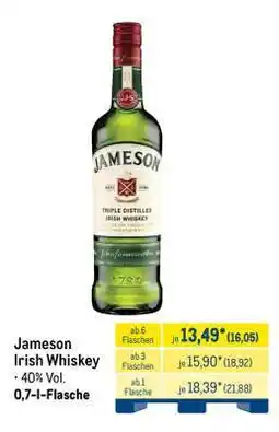 METRO Jameson Irish Whiskey Angebot