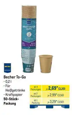 METRO Becher to-go Angebot