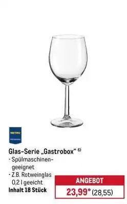 METRO Glas-Serie „Gastrobox“ Angebot