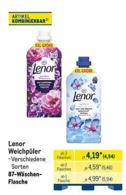METRO Lenor Weichpüler Angebot