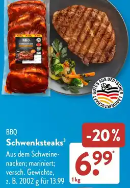 Aldi Süd BBQ Schwenksteaks Angebot