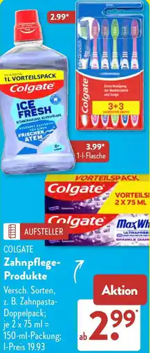 Aldi Süd COLGATE Zahnpflege Produkte Angebot