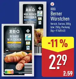 Aldi Nord BBQ Berner Würstchen Angebot