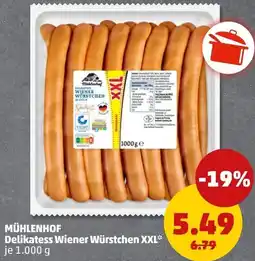 PENNY MÜHLENHOF Delikatess Wiener Würstchen XXL Angebot