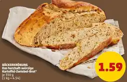 PENNY BÄCKERKRÖNUNG Das herzhaft-würzige Kartoffel-Zwiebel-Brot Angebot