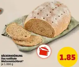 PENNY BÄCKERKRÖNUNG Das rustikale Weizenmischbrot Angebot