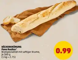 PENNY BÄCKERKRÖNUNG Pane Rustico Angebot