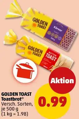 PENNY GOLDEN TOAST Toastbrot Angebot