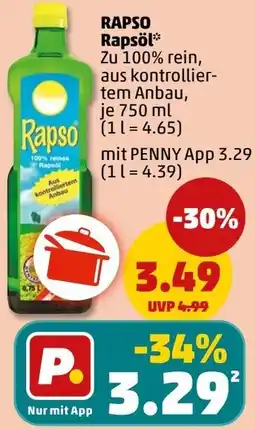 PENNY RAPSO Rapsöl Angebot