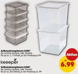 PENNY keeeper Aufbewahrungsboxen CLEAR Angebot