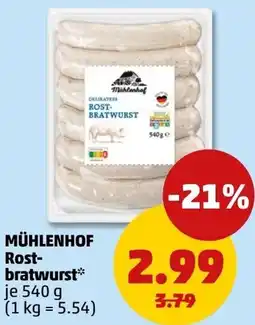 PENNY MÜHLENHOF Rostbratwurst Angebot