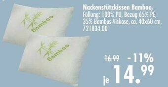 Möbel Boss Nackenstützkissen Bamboo Angebot