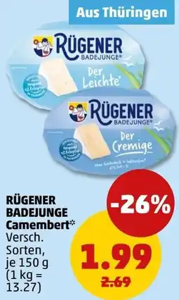 PENNY RÜGENER BADEJUNGE Camembert Angebot