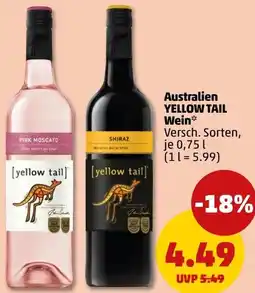 PENNY Australien YELLOW TAIL Wein Angebot